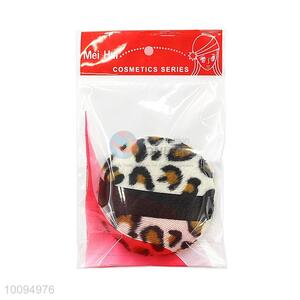 Leopard Print Round Powder Puff, Makeup Sponge for Girls