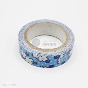 Blue Flower Self Adhesive Cotton Trim Adhesive Tape