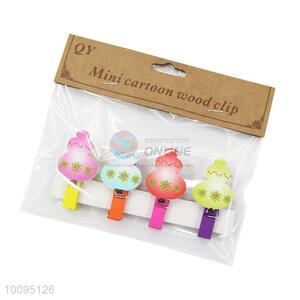 Cartoon Mini Creative Wooden Clips Photo Clips Wholesale