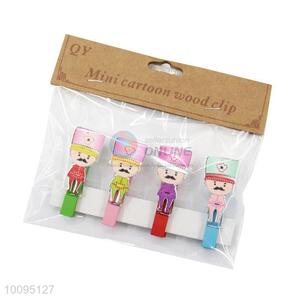 Wholesale Mini Cartoon Creative Wooden Clips