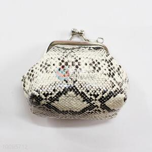 Snakeskin Pattern Coin Holder,Coin Pouch,Coin Purse with Key Ring