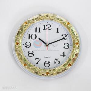 Gold Border Plastic Wall Clock