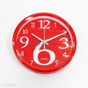 Wholesale Red Plastic Wall Clock