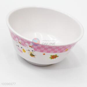 Pink Cartoon Food Grade Melamine Rice Soup Bowl