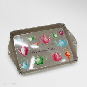 Cute Flagon Pattern Food Grade Dessert Bread Tray