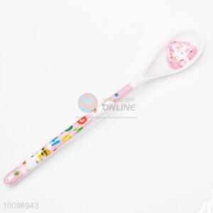 Cartoon Pattern Handle Melamine Soup Spoon for Kids