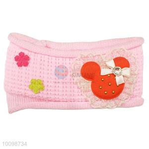 Best quality girls knitted head wrap with curling