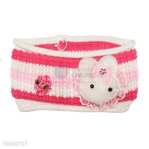 Winter warm girls knitted head wrap without curling
