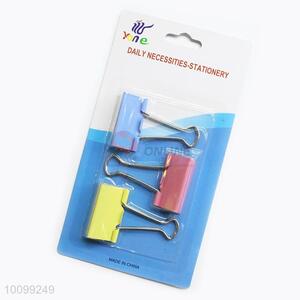 3pcs Colorful Binder Clips Set