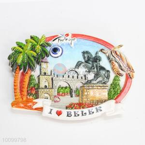 Characteristic Building Resin Fridge Magnet