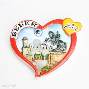 Beautiful Heart Shape Resin Fridge Magnet