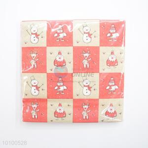 Christmas element printing paper handkerchief/facial tissue
