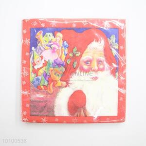 Father Christmas&gifts printing paper handkerchief/facial tissue