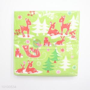 Sika deer& tree printing paper handkerchief/facial tissue