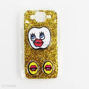 Gold bling phone shell/phone case with soft edge