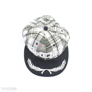 Hot selling classic grid pattern peaked cap