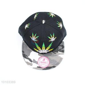 New maple leaf embroidery peaked cap for wholesale