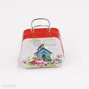 Custom tin suitcase/mini tin box with handle/gift box