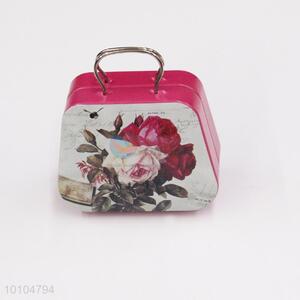 Wholesale custom tin suitcase/mini tin box with handle/gift box