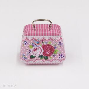 Factory price tin suitcase/mini tin box with handle/gift box