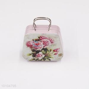 China supplier tin suitcase/mini tin box with handle/gift box