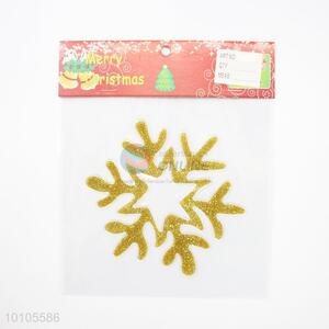 Yellow Snowflake Cheap Christmas Decoration