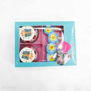 Hot selling promotion paper muffin cake cup with picks