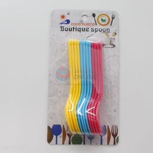 Colorful 12 sets hot selling plastic spoon