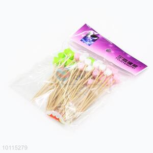 China Supply Bamboo Toothpicks/Fruit Picks Set