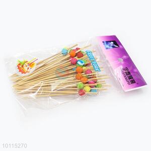 High Quality Bamboo Toothpicks/Fruit Picks Set