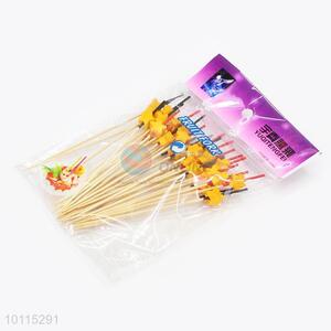Factory Price Bamboo Toothpicks/Fruit Picks Set