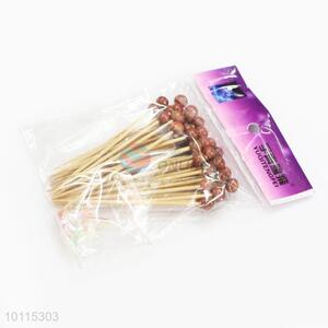 New Style Bamboo Toothpicks/Fruit Picks Set