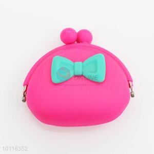 Silicone Coin Purse,Coin Holder,Coin Pouch with Bowknot