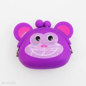 Purple Monkey Silicone Coin Purse,Coin Holder,Coin Pouch