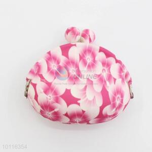 Flower Pattern Silicone Coin Purse,Coin Holder,Coin Pouch