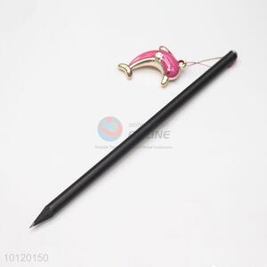 Factory cheap price black <em>pencil</em> for girls gift with pendant
