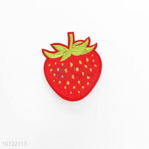 Strawberry computer embroidery patch