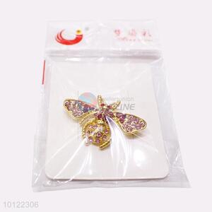 Butterfly Shaped Rhinestone Brooch Pin from China