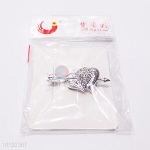 Double Hearts Shaped Brooch Pin for Promotion