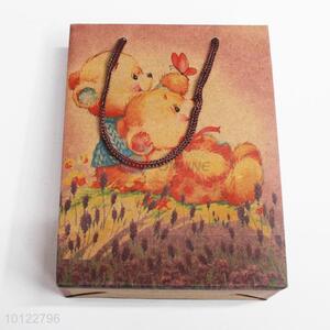 High quality retro sweet bear pattern gift paper bag