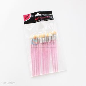 12 pcs Beauty Cosmetic Makeup Brush Pink Handle Eyeshadow Brush Set