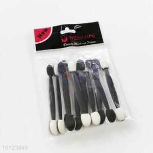 11 pcs Black Handle Makeup Brush for Cosmetic Double Ended Eyeshadow Brush Set