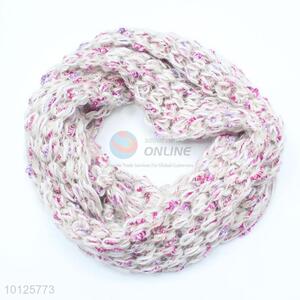 Special Color Pink White Warm Winter Scarf