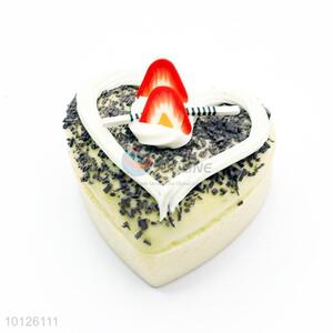 Delicious heart shaped cake refrigerator magnet/fridge magnet