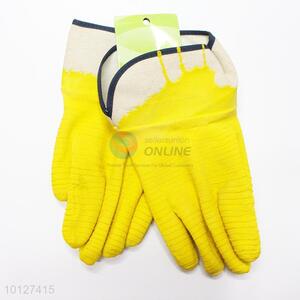 Top quality yellow NBR industrial working gloves