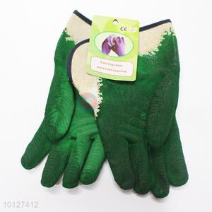 Green NBR anti-slip garden gloves/industrial working gloves