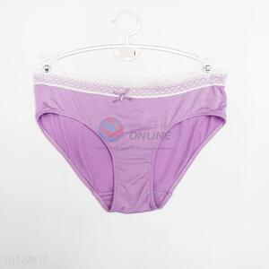 Light purple color comfortable cotton underwear women's  panties women's briefs