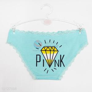 Women comfortable light green color cotton underwear women's  panties women's briefs