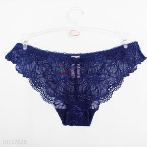 Dark blue sexy lace women underwear cotton underwear