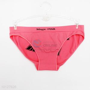Pink color letter pattern spandex comfortable underwear women's panties women's briefs